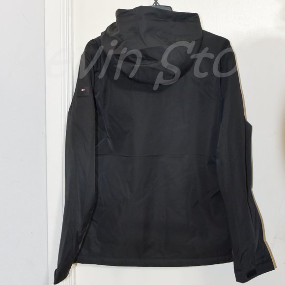 Black Tommy‎ Hilfiger Men’s Performance Hooded Jacket - Picture 9 of 10